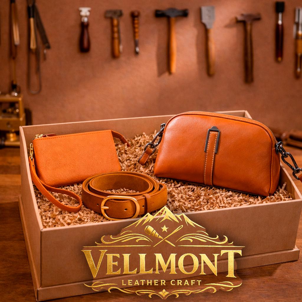 Leather Gift Box for Women, Crossbody Bag Wallet Belt Set, Elegant Gift for Her