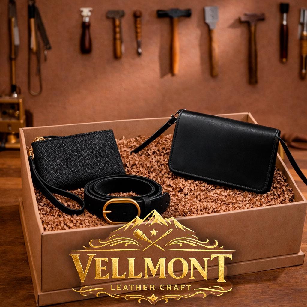 Leather Gift Box for Women, Crossbody Bag Wallet Belt Set, Luxury Gift Set for Her, Birthday Anniversary Gift, Ready to Gift Set