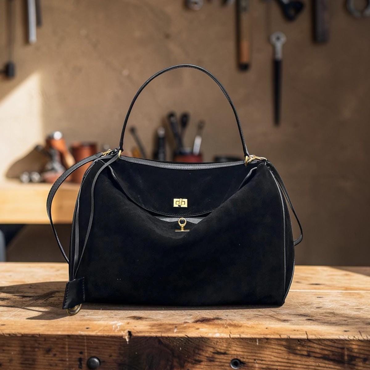 Rodeo Genuine Leather Tote Bag for Women – Large Capacity Frosted Cowhide Shoulder Handbag