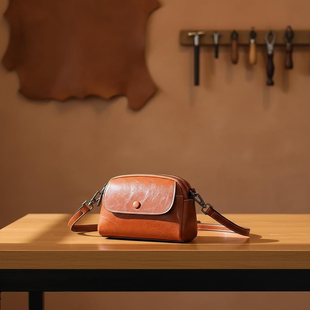 Leather Gift Box for Women, Crossbody Bag Wallet Belt Set, Luxury Gift Set for Her, Birthday Anniversary Gift, Ready to Gift Set