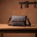 Leather Crossbody Bag for Men – Brown Vintage Cowhide Shoulder Satchel for 7.9" iPad & Everyday Carry