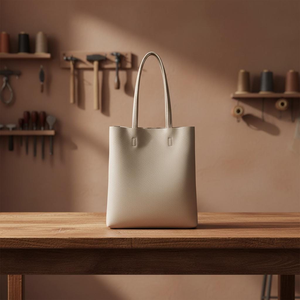 Large Genuine Leather Tote Bag for Women – Minimalist Bucket Shoulder Shopper, Soft Cowhide Everyday Work Bag